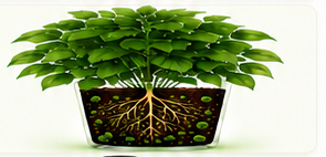 Noot-supported stronger plant after thirty days