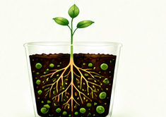 Noot-supported root layer at week one