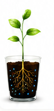 Water-only plant after thirty days